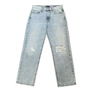 Modern American Stillwater Highland Boyfriend Distressed Jeans 29 Anthropologie